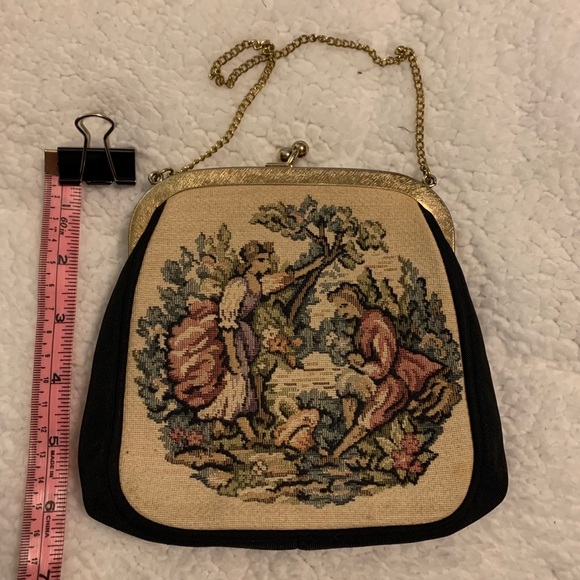 Vintage JR Miami Embroidered Tapestry Carpet Bag - Picture 2 of 4